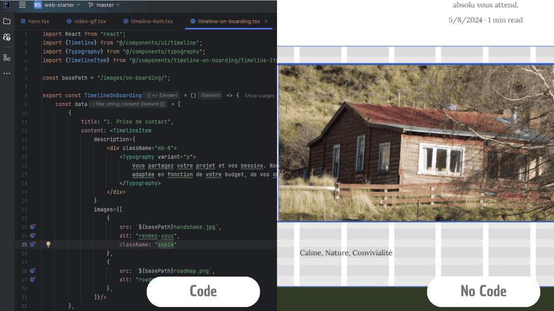 développement code ou no code